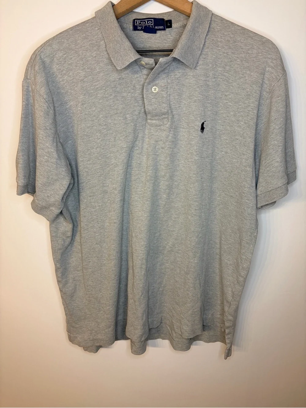 Polo Ralph Lauren Men’s Gray Short Sleeve Soft Polo Shirt, Size Large